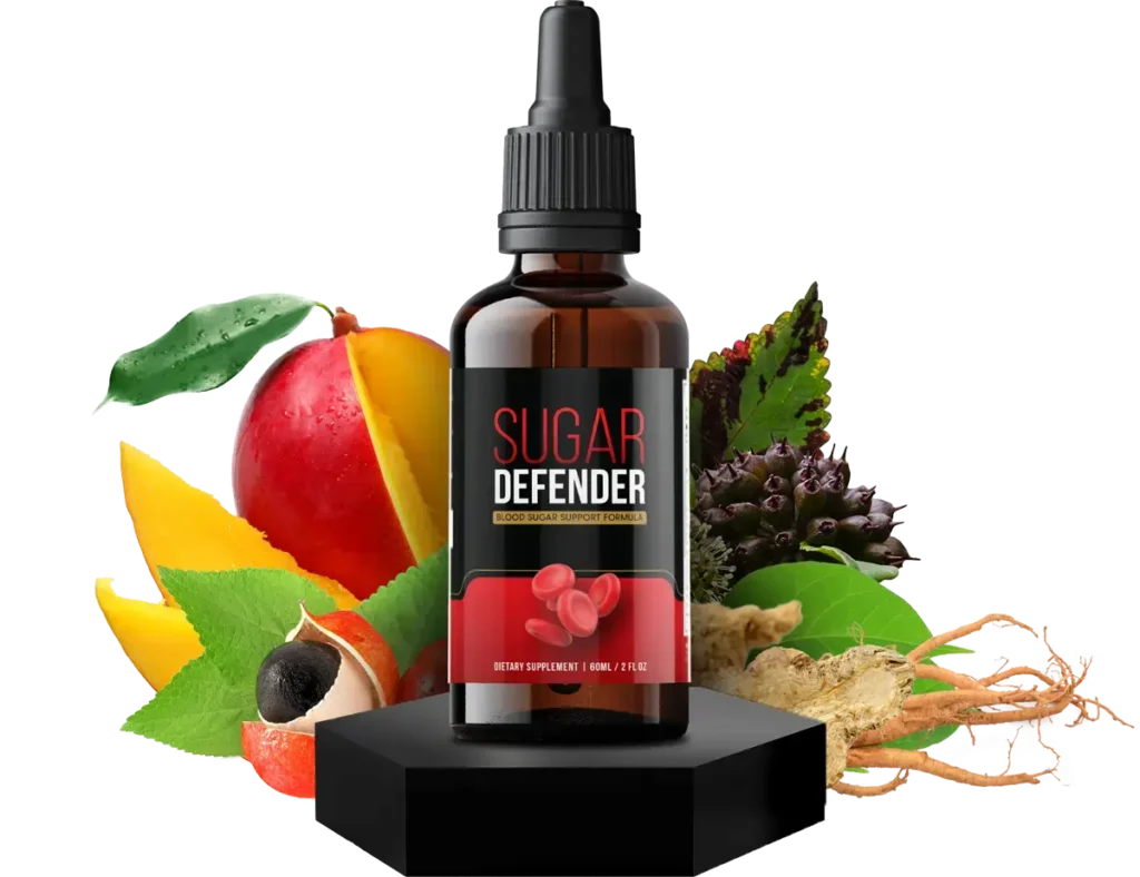 Sugar Defender official bottle with natural fruit ingredients