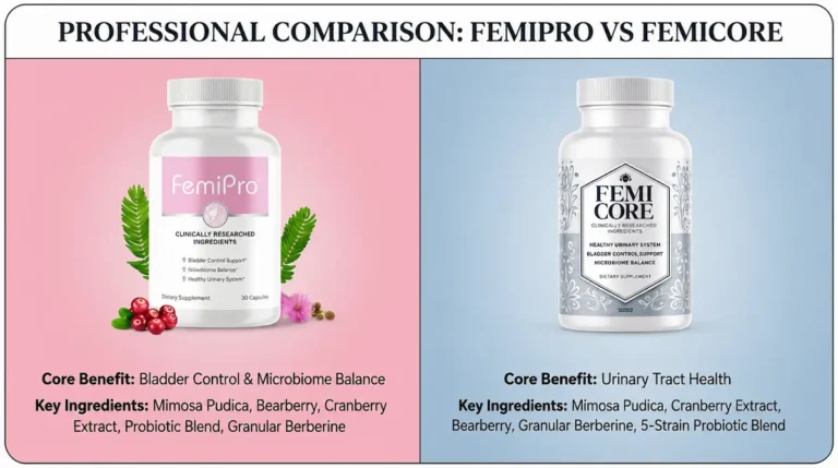 FemiPro vs FemiCore bladder support supplement comparison